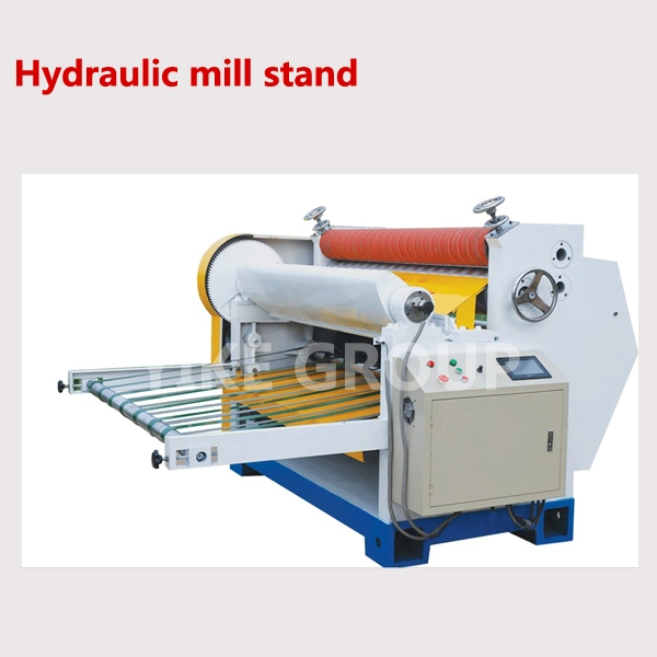 Corrugated Carton Box Making Machine Paper Production Line Electric Reel Paper Unwinder Hydraulic Shaftless Mill Roll Stand