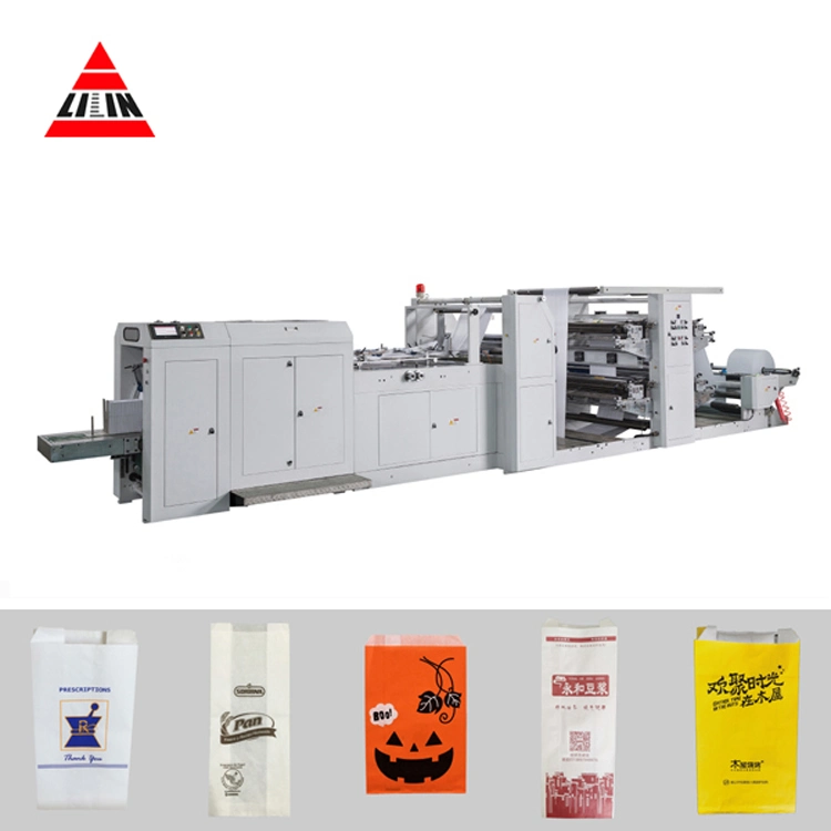 Lsd-700+Lst-41100r Automatic High Speed Flexo Printing Kraft Paper Bag Making Machine with CE